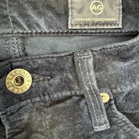 AG Adriano Goldschmied Velvet The Legging Super Skinny Pants Size 26 R Blue USA - Picture 7 of 15